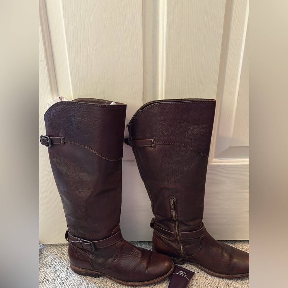 Frye brown leather riding Boots “Phillip” (similar fit of Melissa)